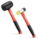 ValueMax Rubber Mallet, 16oz Mallet Hammer And 35mm Multicolor