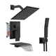 Midanya Shower System with Tub Spout,Bathtub Shower Faucet Set with Square Ra...