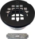 Westbrass A206P-62 2" No-Caulk PVC Compression Shower Drain with Matte Black 