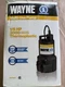 Wayne 1/6  Submersible Continuous-Duty Utility Pump RUP160 Wayne 3000GPH