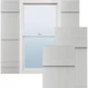 Vinyl Shutters 14 W x 67 H Board-n Batten White Ekena Millwork X06700WH Lifetime