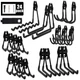 AOBEN 24PCS Garage Hooks, Heavy Duty Double Garage Hanger Organizer Wall Moun...