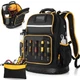 Marscamd Tool Backpack with Hard Bottom and a Tool Pouch, Heavy Duty Tool Bag...