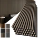 Panels Wood 4 Pack 108 x 12 Soundproof 3D Fluted Walnut Acoustic Art3d
