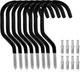 GURADESIGN 8-Pack Heavy Duty Bike Hook, Loading Capacity 100 6 Inch, Black 