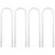 Feit Electric T8 U-Bend LED Tube Light, 4 Count (Pack of 1), 4000k Cool White