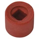 Vaughan Sf12s 1 3/8 In Dia. Soft Face Hammer Tip, Plastic, Red, Press Fit