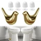 Toilet Bolt Caps Ceramic Gold Birds 2 Pack Universal Covers MENNTY 2Packs 4Packs