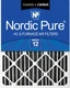 Nordic Pure 20x24x4 (3 5/8) Pleated Air Filter MERV 12 Pleated + Carbon 1 Pack