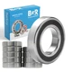 BGR 10 pcs 6203 2RS C3 EMQ PREMIUM Double Rubber Sealed Ball Bearing, 17x40x12mm