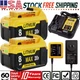 For DeWalt 20V 20 Volt Max XR 8.0AH Pack Lithium Ion Battery DCB206-2 DCB200