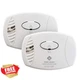 FIRST ALERT CO400 White Carbon Monoxide Detector 2 Count Battery