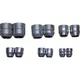 Wisemen Trading 12 Round Steel Axe Handle Wedges Steel Two Of Each Six Sizes