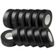 Electrical Tape 12 Pack Black 0.75in x 66ft Waterproof UV Protection SWRT High