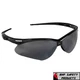 KLEENGUARD NEMESIS SAFETY GLASSES BLACK SMOKE MIRROR LENS GRAY SUNGLASSES 25688