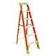 LOUISVILLE LADDER FXS1506 Stepladder,Fiberglass,6 ft. H,300 lb. 48XL13
