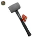 Husky 24 oz. Gray Rubber Mallet - Fiberglass Handle