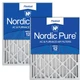 Nordic Pure 20x24x4 MERV 12 Pleated Air Filters Pack of 2 HVAC Replacement