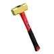 C&T 3lb Brass Sledge Hammer,Non-Sparking,Comfortable Fiberglass 3LB 