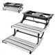 VEVOR RV Steps Aluminum Alloy Electric Retractable RV Stairs 2 Steps 440 lbs