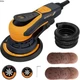 MAXXT Electric 5mm Random Orbital Sander,Palm Sander with Brushless Motor,Orange
