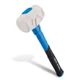 Real Steel Rubber Mallet Hammer 32 OZ White with 32 Oz,