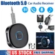 Portable 3.5mm Aux Car Adapter Bluetooth Wireless Audio Receiver Car Home Stereo