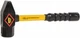 NUPLA 4 Lb Head Forged Steel Cross Pein Hammer 14" Fiberglass Handle, 1-3/4" ...