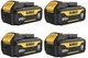 DEWALT 20V MAX Battery with LED Charge Indicator, 3 Amp Hour, 4 Pack (DCB200-4)