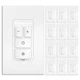 Electronic Dimmer Switch Touch Control Single Pole LED 150W 12 Pack White Amico