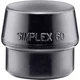 Halder 3202.060 Simplex Replacement Semihard Head 205g Medium-Hard Insert