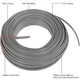 Southwire 13055955 UF-B Underground Feeder Cable, 12/2 AWG, 250 ft