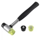 Kyuionty Rubber Mallet Hammer 25mm Double-Face Nylon 25mm, Yellow