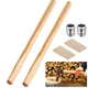 2 Sets 36" Replacement Hickory Sledge Hammer Handles Kit with 4 Wooden ＆