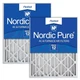 Nordic Pure 20x24x4 MERV 8 Pleated AC Furnace Air Filter 2 Pack Made in USA