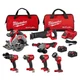 Milwaukee 3697-27 M18 Fuel 18V Lithium-Ion Cordless Brushless 7-Tool Combo Kit