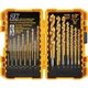 DEWALT Titanium Nitride Coated Pilot Point Drill Bit Set (21-Piece)