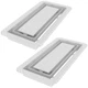 Wall Vent 6 x14 Flush Mount ABS Plastic Air Return Register Cotton White Fittes