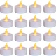 Nancia 100PACK Flameless LED Tea Lights Candles, Realistic and Bright Flickering Nancia 100PACK Flameless LED Tea Lights Candles, Realistic and Bright Flickering