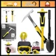 8 PCS Rock Pick Tool Set - 21 oz Hammer, Chisel for Geology, Gold Mining & Prosp