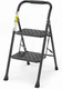 HBTower 2 Step Ladder, Stool for Adults,2 Ladder 2-Step, Black 