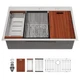Drop In Kitchen Sink 33 x22 16 Gauge Stainless Steel Single Bowl Led Sarlai Deep