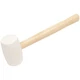 QEP 61613 16 oz. White Rubber Tile Tapping Mallet (Pack of 1), 