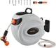 VEVOR Retractable 65 ft x 5/8 inch 180&deg; Swivel Wall-Mounted Garden Water Hose