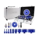 SHDIATOOL Diamond Tile Drill Bits Kit 15pcs, Porcelain Hole Saw Sets, Core Bi...