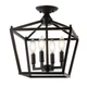 JONATHAN Y Lighting JYL7610 Plains Mini Lantern 4 Light 12"W LED - Bronze
