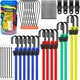 ELEAD 33 Piece Premium Bungee Cords Assortment Jar, Includes 10", 18", 24", 32",