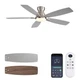 JSAITEE Ceiling Fans with Lights, 52 Inch Low Profile Ceiling Fan with Light ...