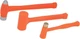 Performance Tool M7234 Dead Blow Hammer Set with Brass Cap, Ball-Peen, and Dead 