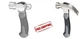 (Set of 2) 8 oz. Stubby Claw and Ball Pein Small Hammer Fiberglass Handle